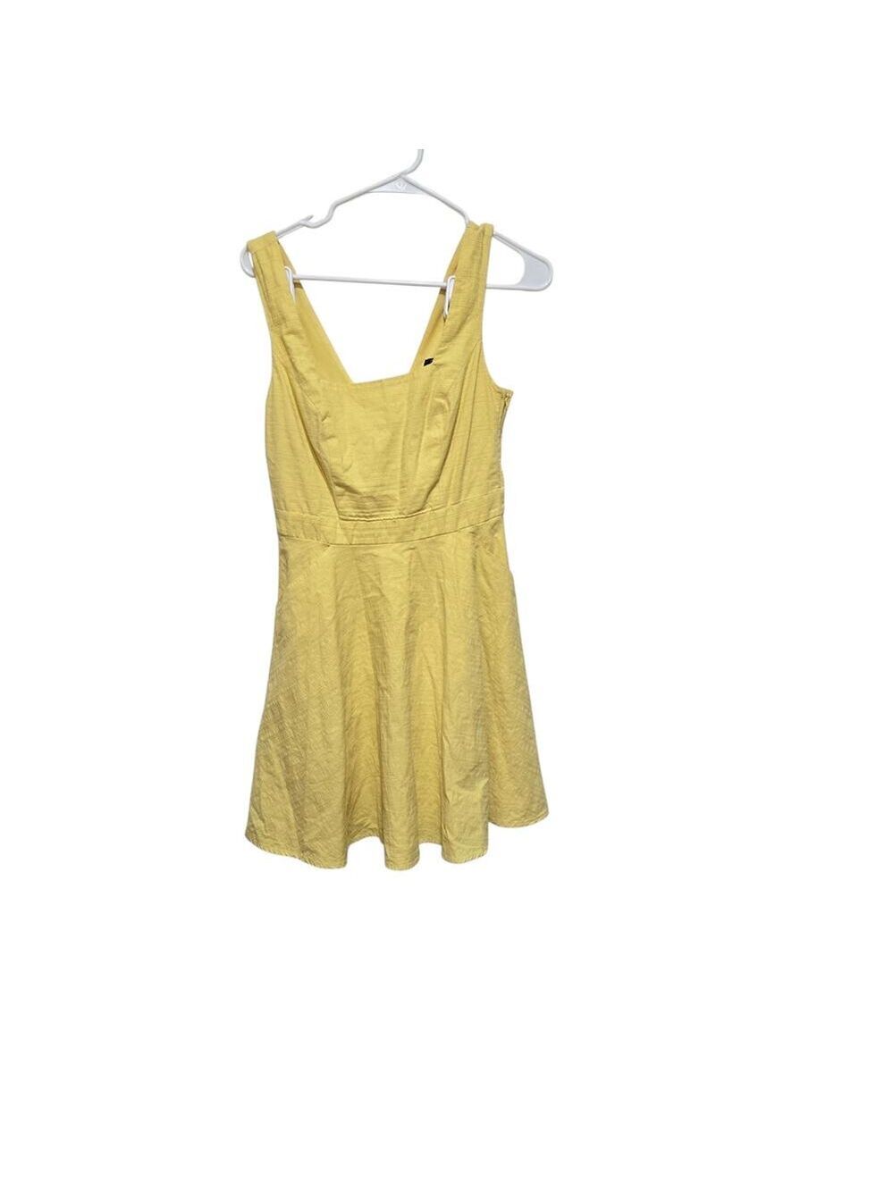 City Studio Yellow Mini Dress XS Juniors 3 Fit Flare Cotton